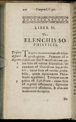Liber VI. De Elenchis Sophisticis.