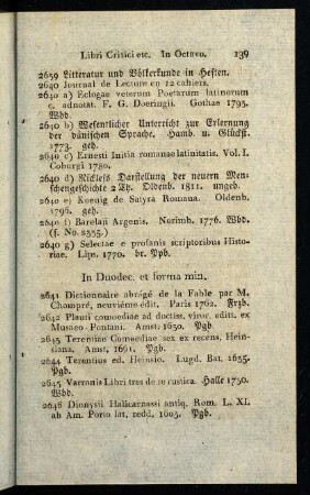 139-142, In Duodec. et forma min.