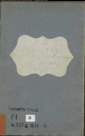 Zivilstandsregister der evangelischen Gemeinde Mennighüffen, Kreis Herford (GHT 1814) (Gemeinde: Evangelische Gemeinde Mennighüffen)