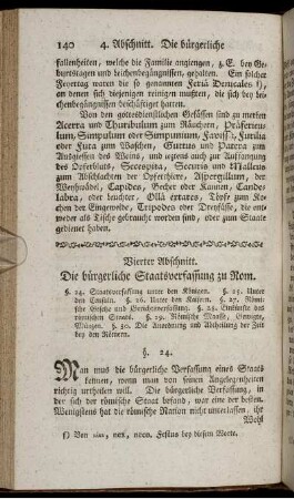 Vierter Abschnitt. Die bürgerliche Staatsverfassung zu Rom