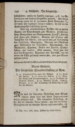 Vierter Abschnitt. Die bürgerliche Staatsverfassung zu Rom