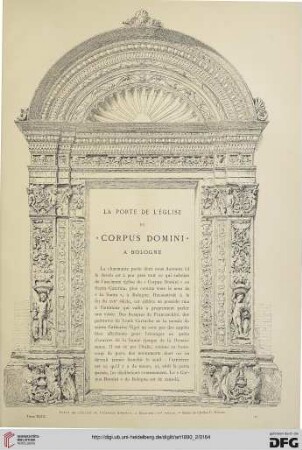 16: La porte de l'église du "Corpus Domini" a Bologne