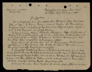 Nr. 64. Brief von Wilhelm Crönert an Ulrich von Wilamowitz-Moellendorff. [...] [Feldpost], 30.5.1918