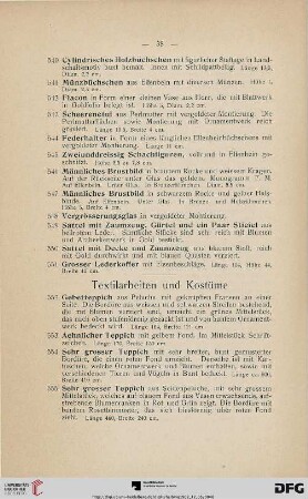 Textilarbeiten und Kostüme (Nr. 552-588)