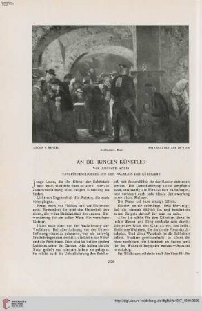 33: An die jungen Künstler
