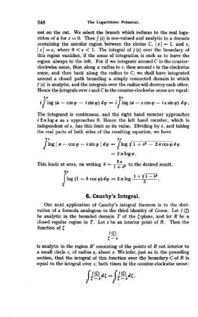 6. Cauchy's Integral.