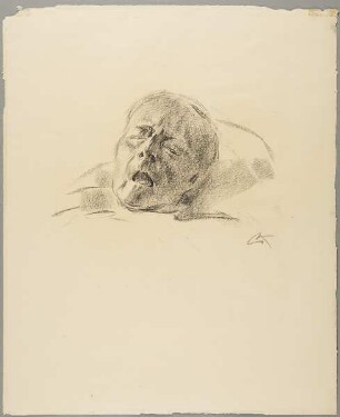 Sophie Thusnelde Wilhelmine von Hindenburg zu Beneckendorff (1851 - 1933) auf dem Totenbett