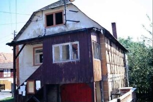 alter Gemeindesaal, Rückansicht, überdachter Aufgang