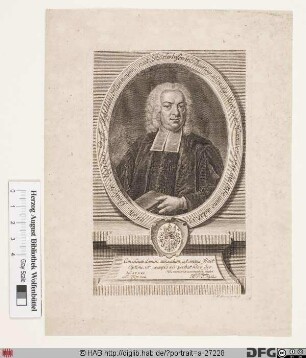 Bildnis Johann Gottfried Mylius
