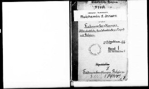 Friedensverhandlungen mit Belgien.- Wirtschaftliche und handelspolitische Fragen: Bd. 1