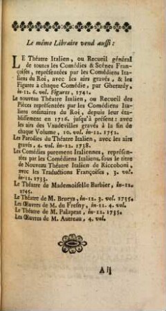 Le Jaloux : Comédie ; Représentée par les Comédiens Italiens ordinaires du Roi, le 23. Décembre 1723