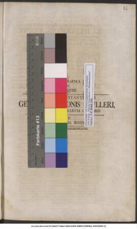 Programma in Exseqviis Ivvenis Praestantissimi Georgii Ottonis Mvlleri, Sacrarvm Litterarvm Cvltoris P. P. In Academia Ienensis