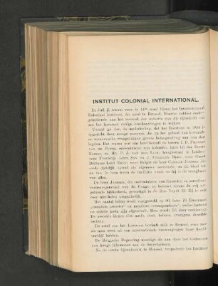 Institut colonial international