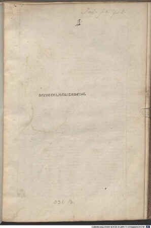 Epitome in Trogi Pompeii Historias : mit Gedicht an den Leser