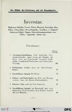Vorzimmer (Nr. 1-11)