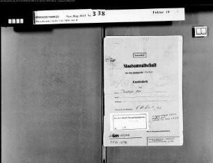 Beklagter: Christoph, Otto: Diebstahl von Feldpostpäckchen