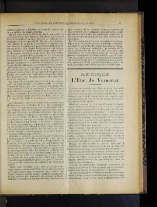 Mexique L'Etat de Veracruz