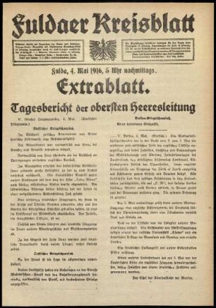 Ausgabe vom Donnerstag, den 04. Mai 1916.