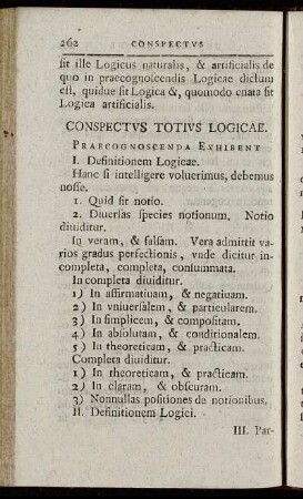 Conspectus totius Logicae.