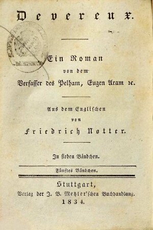 Devereux : ein Roman, 5