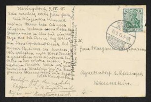 Brief von Edith Humperdinck, Engelbert Humperdinck und Hedwig Humperdinck an Margarete Hauptmann