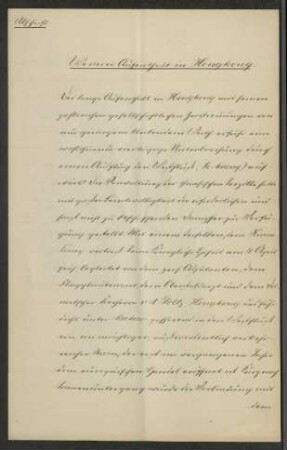 Abschrift über weiteren Aufenthalt in Hongkong vom 08.04.1898