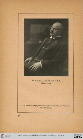 [Bildnis des Alfred Lichtwark]