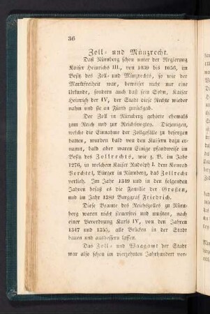 Zoll- und Münzrecht.