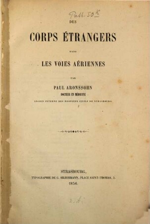 Des corps étrangers dans les voies aériennes