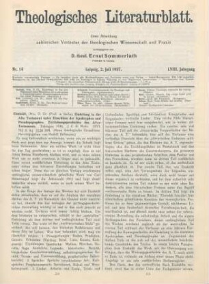 209-211 [Rezension] Eissfeldt, Otto, Einleitung in das Alte Testament