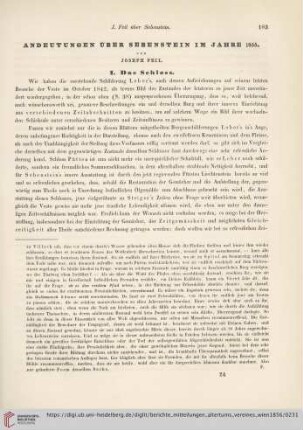 1: Andeutungen über Sebenstein im Jahre 1855