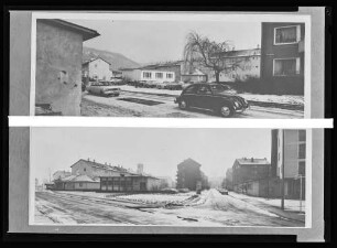 Odenwaldstraße, Sparkasse, Straßenbau