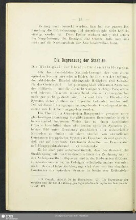 Die Begrenzung der Stahlen