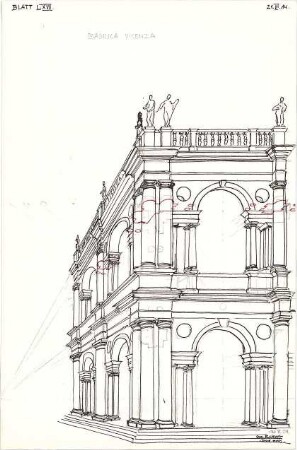 Eckert, Georg; München; Studienarbeiten - Basilika in Vicenza (Perspektive)