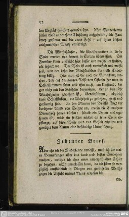 Zehenter Brief