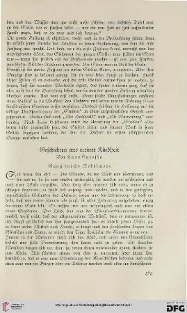 Geschichten aus meiner Kindheit
