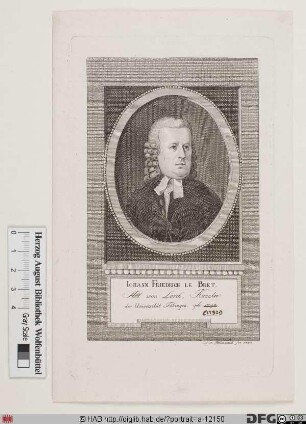 Bildnis Johann Friedrich Le Bret (Lebret)