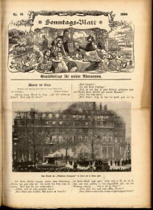 Ausgabe vom Sonntag, den 22. April 1900.