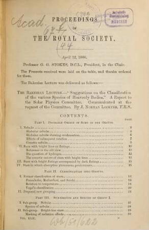 Proceedings of the Royal Society. 44, 44. 1888