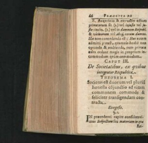 Caput III. De Societatibus, ex quibus integratur Respublica.