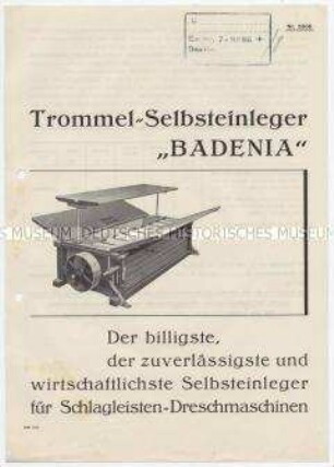 Trommel-Selbsteinleger "Badenia"