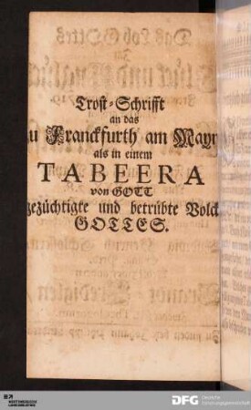 Trost-Schrifft [...].
