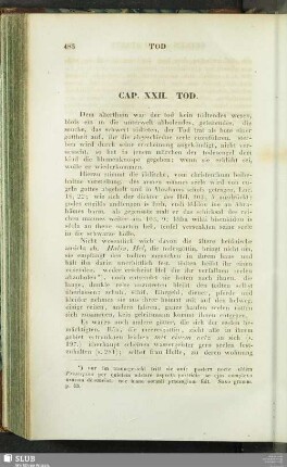 Cap. XXII. Tod