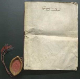 1477 März 11 (Ind. decima): Abt Heinrich von Blaubeuren publiziert die päpstliche Bulle betr. die Errichtung der Universität Tübingen. Insert: 1476 Nov. 13 (Idus Nov.) Papst Sixtus IV.