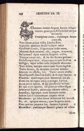 Oceanum interea surgens Aurora ...