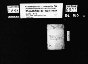 Register der Pfarrei Uissigheim, renoviert Oktober anno 1593 (mit Vornamenregister)
