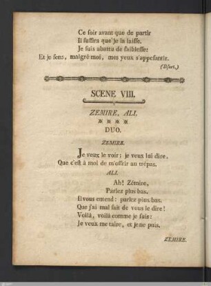 Acte Second: Scene VIII.