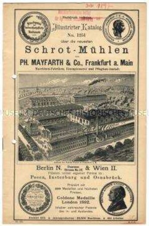 Illustrierter Katalog Nr. 1251 über Schrotmühlen