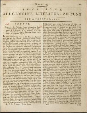 Num. 47. Den 25. Februar 1805