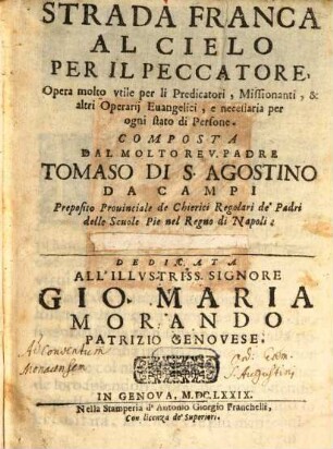 Strada franca al cielo per il peccatore